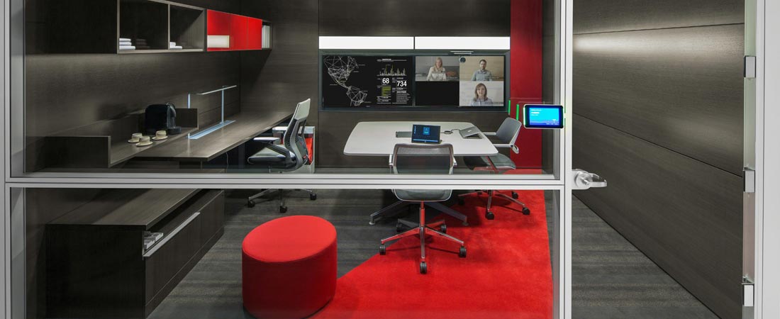 Corporate Firm, Steelcase Via Wall, Gesture Chair