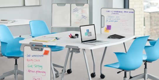 College, Steelcase Groupwork Table with Steelcase Node chairs