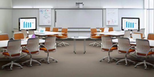 Private School, Steelcase Groupwork Tables with Steelcase Cobi chairs