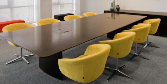 Large Law Firm, Steelcase Wood tables and Bob Chairs
